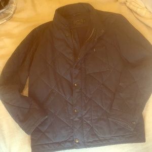 Gray Quilted J Crew Jacket